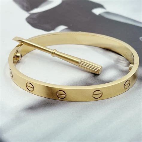 cartier love ring dupe gold|bracelets that look like cartier.